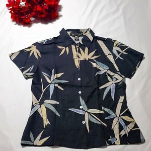 Tori Richard Bamboo Button down blouse